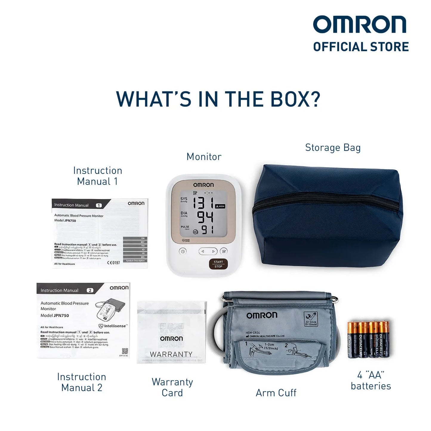 OMRON JPN-750 Automatic Blood Pressure Monitor