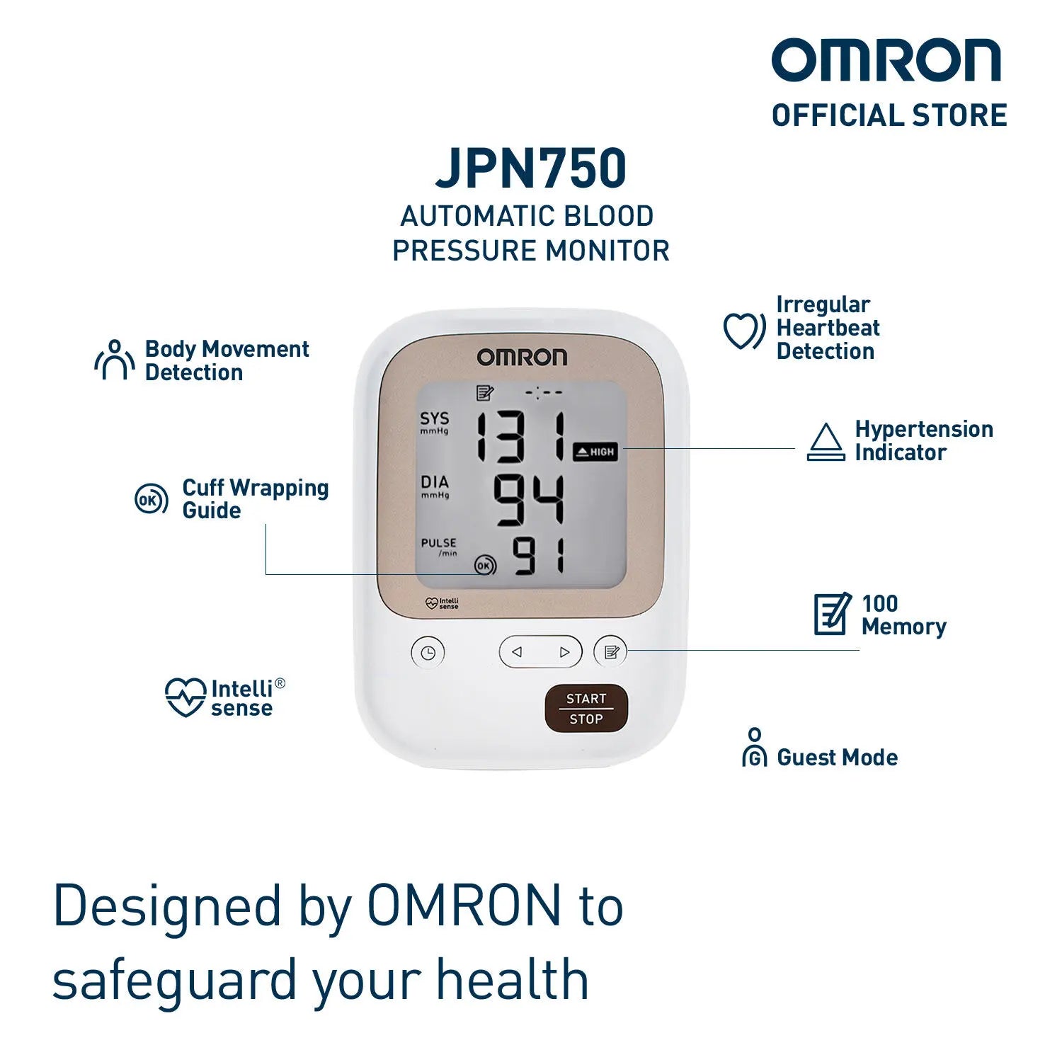 OMRON JPN-750 Automatic Blood Pressure Monitor