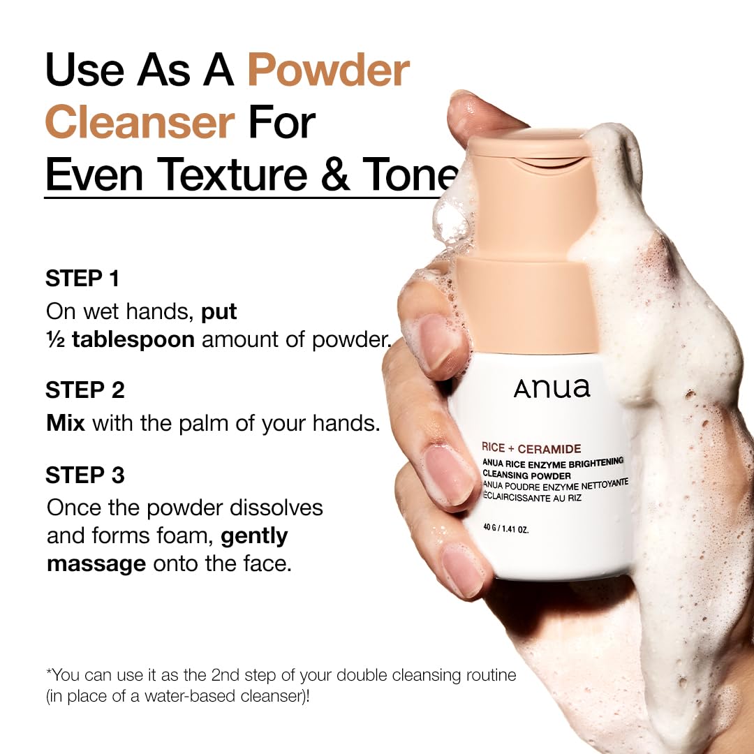 ANUA RICE ENZYME BRIGHTENING CLEANSING POWDER | 40g