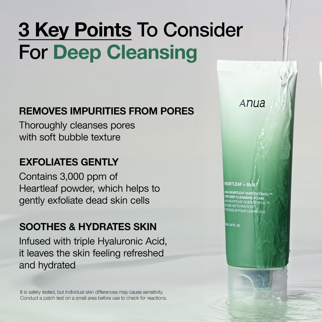 ANUA Heartleaf Quercetinol Pore Deep Cleansing Foam | 150ml