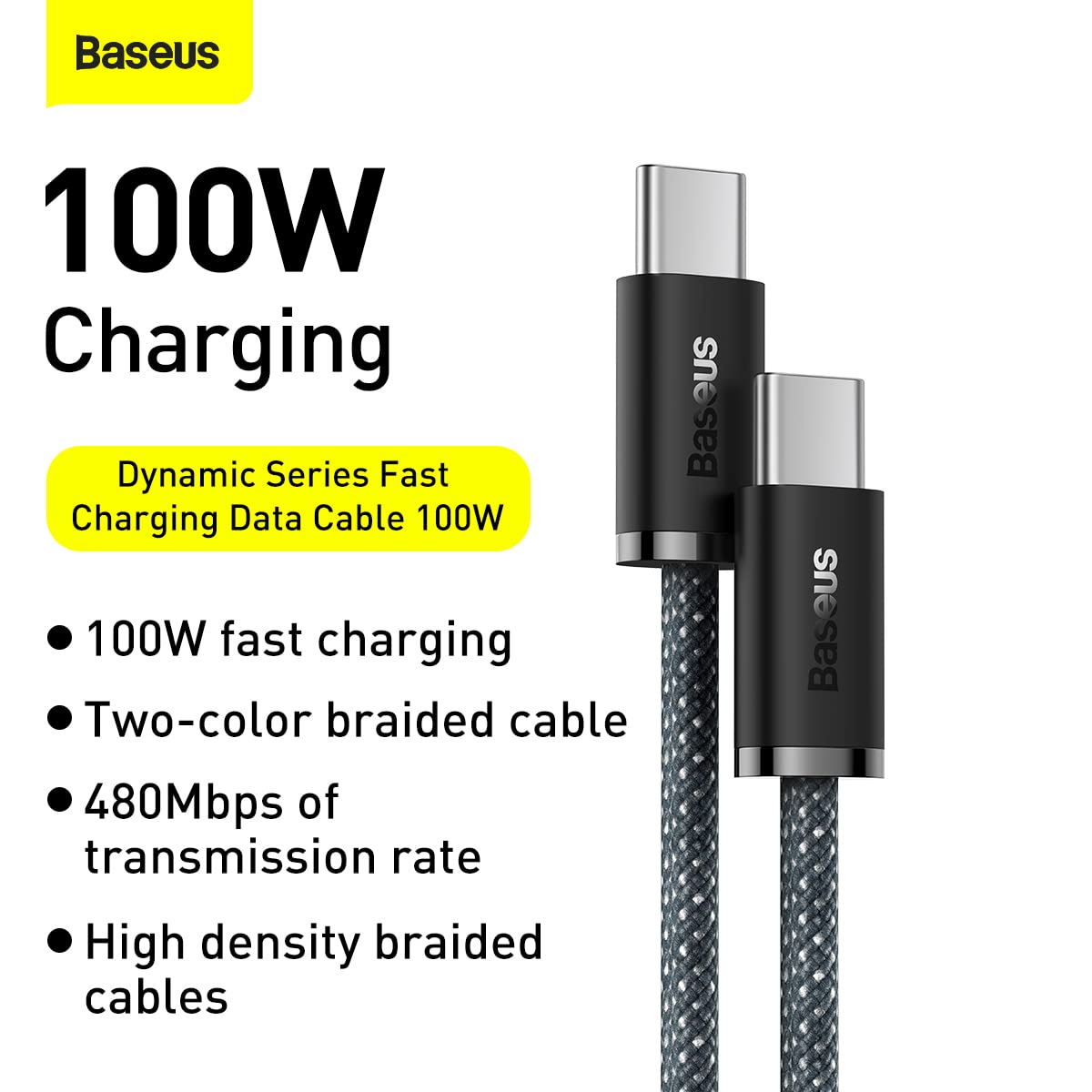 Baseus PD Cable Dynamic Series 4 USB-C to USB-C | 100W, 1M