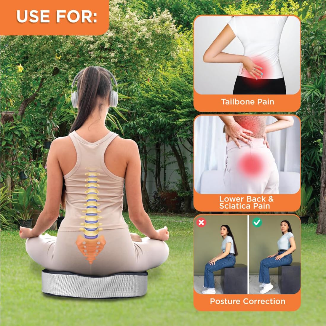 Vissco Orthopaedic Coccyx Cushion Seat | Universal