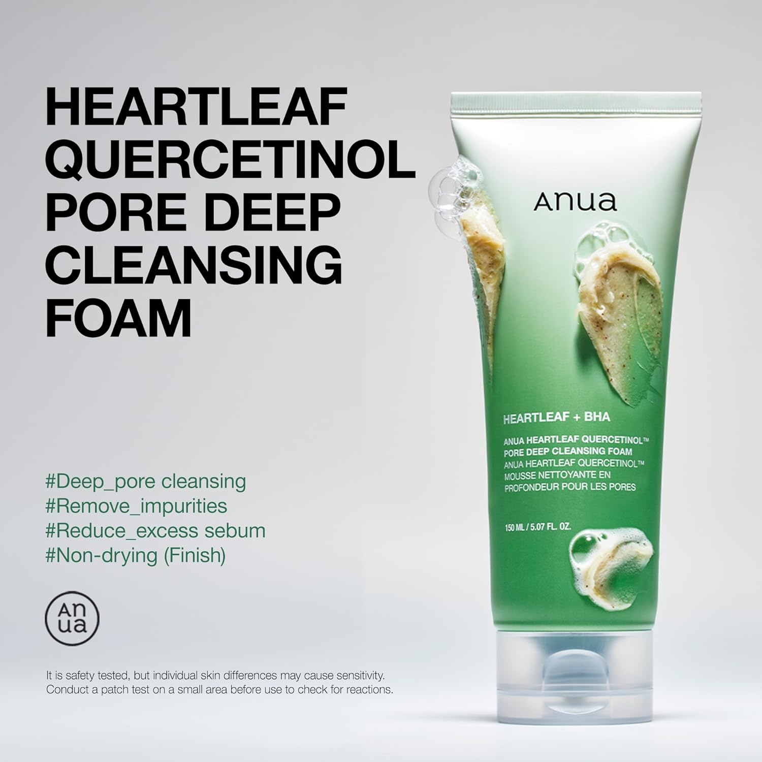 ANUA Heartleaf Quercetinol Pore Deep Cleansing Foam | 150ml