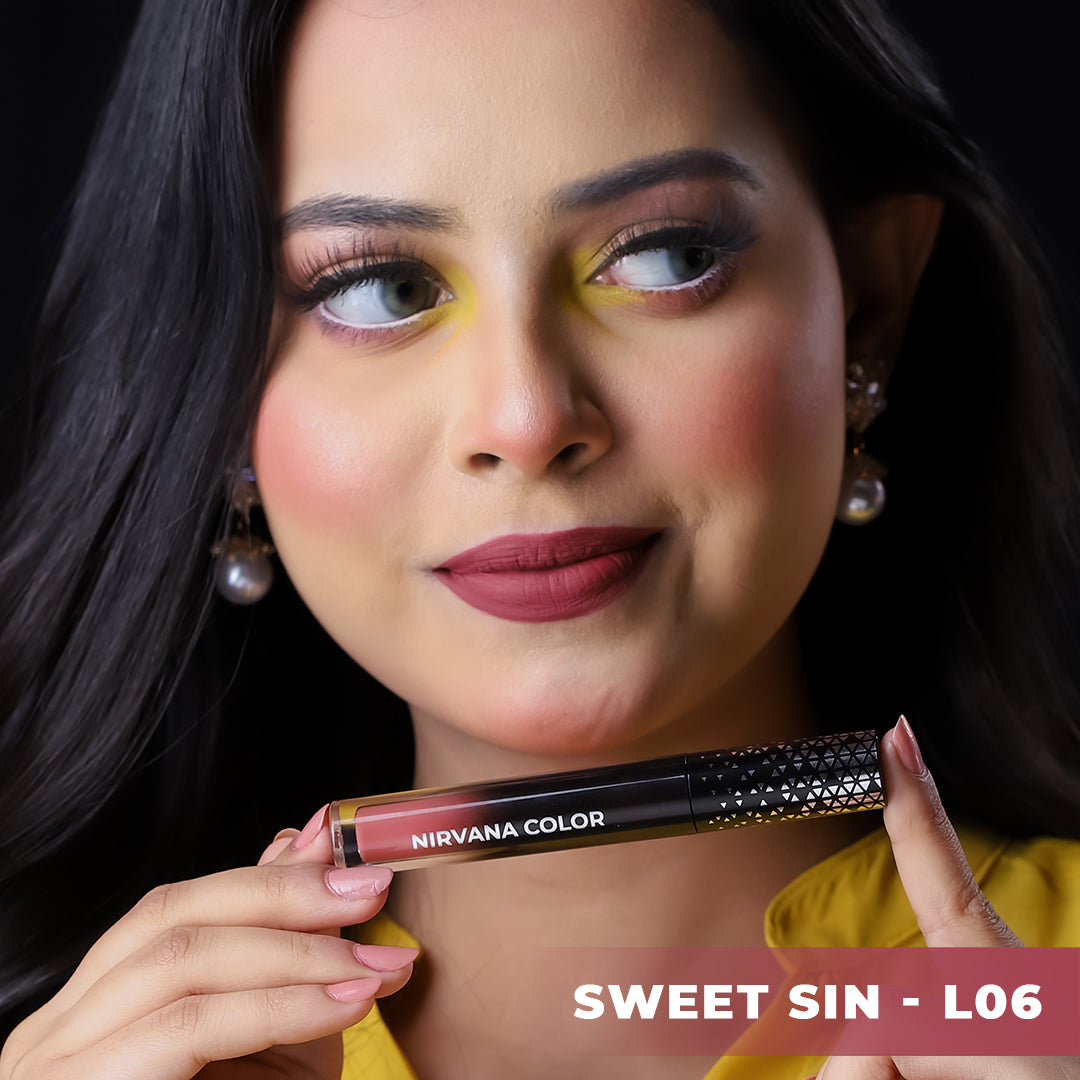 Nirvana Color Liquid Matte Lipstick - Sweet Sin L06