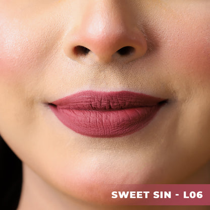 Nirvana Color Liquid Matte Lipstick - Sweet Sin L06